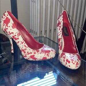 Bloody Halloween pumps